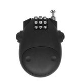 Portable Bicycle Motorcycle Anti-Theft Lock Telescopic Wire Lock Cartoon Cow Password Lock, Cow Password Lock(Black), Cow Password Lock(Silver)