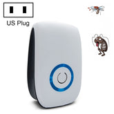 H12 2 PCS Ultrasonic Electronic Mouse Repeller Household Mini Mosquito Repeller, H12 US Plug White