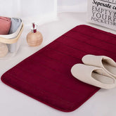 Non Slip Water Absorption Rug Bathroom Mat Shaggy Memory Foam Kitchen Door Floor Mat, 40X60CM, 50X80CM, 50X90CM