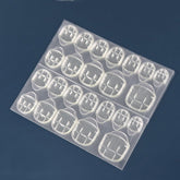 100 Sheets Jelly Glue Nail Double-Sided Adhesive Film Yellow Glue Nail Sticker, 12 Stickers/sheet Regular 0.5mm Thick, 12 Stickers/sheet Ultra-thin 0.3mm Thick, 12 Stickers/sheet Medium 0.4mm Thick, 24 Stickers/sheet Regular 0.5mm Thick