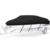 210D Waterproof Boat Cover Speedboat Towed Fishing V-Shaped Boat Cover Rain And Sun Protection Cover, 17-19FT 600x310cm
