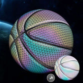MILACHIC Number 7 Holographic Reflective Basketball Visible at Night Rainbow Star Basketball, Neon Red Lingge 6705, White Lingge 6726, Colorful Fish Pattern 6724, Pretty Moon White Square 6722, Neon Square 6725