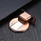 Zinc Alloy Non-Perforated Suction Silent Strong Magnetic Door Stopper, Red Ancient, Brushed Steel, Black, White, Yellow, Bright Gold, Bronze