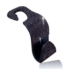 3 PCS Car Rear Seat Hooks Car Seats Multi-Function Diamond-Studded Hooks, White Diamond, Colorful Diamond, Black Diamond, Emerald, Gray Diamond, Pink Diamond, Red Diamond