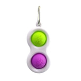 3 PCS Finger Bubble Music Key Buckle Baby Mental Development Can Press The Practice Board Finger Decompression Press Keychain, Color Random Deilvery, (Color Random Deilvery)