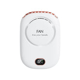 DQ203 Lazy Hanging Neck Fan USB Mini Desktop Large Wind Fan, White, Pink, Green