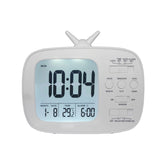 G179 Retro TV Alarm Clock Student Dormitory Bed Electronic Clock, White English Version, Black English Version, Blue English Version, Green English Version, Pink English Version