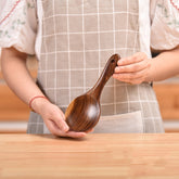 Non-Stick Pot Wood Shovel Teak Cooking Pot Shovel Tableware, Sweet Spoon, Saving Spoon, Bent Spoon, Mixing Spoon, Filter Spoon, Curved Shovel, Thickened Oblique Shovel, Curved Spatula, Small Spoon, Medium Spoon, Long Handle Filter Spoon