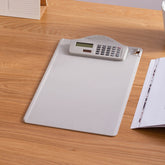 A4 Multi-Function Folder With Calculator Ruler Writing Board File Storage Plastic Splint, Black, White