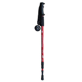 JUNGLELEOPARD 3-Section Straight Handle Aluminum Trekking Pole Multifunctional Walking Hand Crutches, Red#66-135cm, Blue#66-135cm, Black#66-135cm, Silver White#66-135cm
