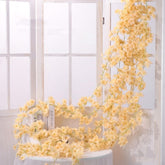 Simulation Sakura Rattan Plastic Decorative Flower Vine, Colour: 135 Flowers Deep Pink, 135 Flowers Champagne, 135 Flowers Light Pink, 135 Flowers Deep Pink, 135 Flowers White, 256 Flowers Light Pink, 256 Flowers Deep Pink, 256 Flowers White