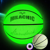 MILACHIC Number 7 Fluorescent Green Holographic Reflective Basketball, Fluorescent Green