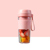 FS1300 Mini Juicer Home Portable Cooking Machine Student Juice Cup Juicer, Gem Blue Double Blade, Cherry Blossom Double Blade, Gem Blue Four Blade, Cherry Blossom Four Blade