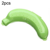 2 PCS Cute 3 Colors Fruit Banana Protector Box Lunch Container Storage Box for Kids