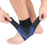 Sports Compression Anti-Sprain Ankle Guard Outdoor Basketball Football Climbing Protective Gear, Specification: S, Left Foot (Black Green), S, Left Foot (Black Blue), S, Right Foot (Black Blue), M, Left Foot (Black Blue), M, Right Foot (Black Blue)