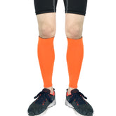 1 Pair Sports Breathable Compression Calf Sleeves Riding Running Protective Gear, Spec: M (Black), XL (Orange), M (Rose Red), L (Rose Red), XL (Rose Red)