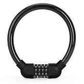 Bicycle Portable Four Password Ring Locks Outdoor Anti-Theft Lock, Anti-Theft Lock(Black)