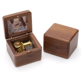 Frame Style Music Box Wooden Music Box Novelty Valentine Day Gift,Style:, Walnut Gold-Plated Movement, Maple Gold-Plated Movement, Rosewood Gold-Plated Movement, Maple Red-Bronze Movement, Walnut Red-Bronze Movement, Rosewood Red-Bronze Movement