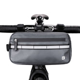 Rhinowalk X20990 Multi-Function Bicycle Front Bag, Black, Gray, Blue