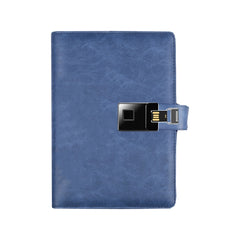 A5 Multi-Function Fingerprint Unlocking Notebook Can Record 10 Fingerprints, Fingerprint Lock + 16G U Disk