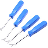 4 PCS Car Door Claw Nail Remover Interior Trim Plate Buckle Tool Glue Screwdriver, 4 PCS