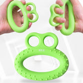 MAXSOINS MXO-DOUBLE-001 Frog Shape Finger Grip Training Device Finger Grip Ring, 20LB (Double-sided Green), 30LB (Double-sided Blue), 40LB (Double-sided Orange), 50LB (Double-sided Purple), 40LB (Bearded Grass Green), 20LB (Plane Green)