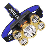 Large-Caliber Rechargeable LED Emergency Fishing Headlamp Strong Long-Shot Headlamp Head-Mounted Safety Miner Lamp