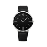 YAZOLE 506 Simple Large Scale Dial Men Business Quartz Watch, Silver Shell Black Tray Black Belt, Silver Shell White Tray Black Belt, Silver Shell Black Tray Brown Belt, Silver Shell White Tray Brown Belt, Black Shell Black Tray Black Belt