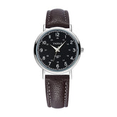 YAZOLE 281 Dual Digital Dial Simple Retro Business Couple Quartz Watch, Small Black Tray Brown Belt, Small White Tray Brown Belt, Small White Tray White Belt, Small White Tray Black Belt, Small White Tray Red Belt, Small Black Tray Black Belt