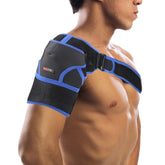 G06 Four-Direction Adjustable Pressure And Breathable Shoulder Pad Sports Protective Gear,Style:, Ordinary Version M (Black Blue), Ordinary Version L(Black Blue), Airbag Version M (Black Blue), Airbag Version L (Black And Blue), Ordinary Version M (Bla...