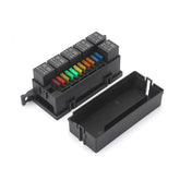 Car Modified 11-Way Fuse With 6-Way Relay Car Machine Cabin Link Inner Cassette Seat, 11-Way Fuse