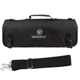 WESSLECO Chef Knife Storage Bag Knife Roll Bag, WESSLECO Black