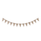 Swallowtail Burlap First Birthday Flags Mori Series Party Flags Specification: Burlap Birthday Fish Tail Flag, Burlap Birthday Fish Tail Flag, Burlap Triangle Flag, Burlap Triangle Flag (Candy Colored)