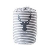 Large-capacity Household Waterproof Moisture-proof Quilt Storage Bag Packing Bag, Striped Deer, Cute Beer, Cactus, Garlands