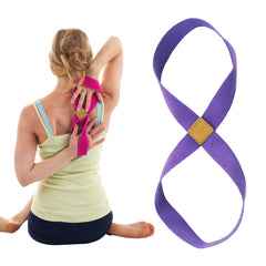2 PCS Yoga Stretch Belt Cotton Thick Mobius Strip, Orange, Green, Light Purple, Deep Purple, Light Blue, Brown, Rose Red, Gray, Black