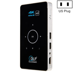 C6 1G+8G Android System Intelligent DLP HD Mini Projector Portable Home Mobile Phone Projector,, US Plug (Black), EU Plug (Black), UK Plug (Black), AU Plug (Black), US Plug (White), AU Plug (White)