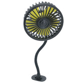 F408 Car Silicone Hose Fan Multi-Angle Adjustment USB Fan, F408