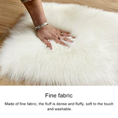 Love Heart Rugs Artificial Wool Sheepskin Hairy Carpet Faux Floor Mat Fur Plain Fluffy Soft Area Rug Tapetes, 70*90cm
