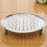 2 PCS Multifunctional Stainless Steel Three-leg Steamed Bun Steamed Rack, 20cm, 22cm, 24cm