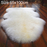 Pure Real Wool Sofa Cushion Fur Full Whole Sheepskin Carpet Window Decoration Mat, 65x100cm
