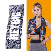 Gym Sports Cold Feeling Sweat-Absorbent Quick-Drying Cold Towel, Quick-Drying Towel, Size: 100 x 30cm(Heavy Rain Drops), Quick-Drying Towel, Size: 100 x 30cm(Cool Summer), Quick-Drying Towel, Size: 100 x 30cm(Black Tiger)