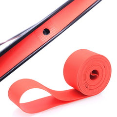 10 PCS Road Mountain Bike Anti-Stab Tire Pad Bicycle Wheel Set PVC Spoke Lining Tape, Red, Yellow