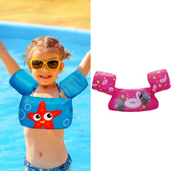 Children Play Water Swimming Gear Cartoon Buoyancy Vest, Starfish, Shell, Red Flamingo, Blue Crab, Turtle, Small Dinosaur, Little Whale, Crab