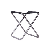 Outdoor Portable Camping Folding Chair 7075 Aluminum Alloy Fishing Barbecue Stool, Size: 24.5x22.5x27cm, Camping Folding Chair (Silver Gray), Camping Folding Chair (Gold), Camping Folding Chair (Red), Camping Folding Chair (Blue)