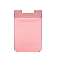 Stretch Lycra Mobile Phone Back Sticker Card Holder Phone Back Wallet Bus Bank Card Holder, Black, Red, Pink, Green, Rose Red, White, Deep Blue, Water Blue, Purple, Brown, Dark Blue, Dark Gray, Gold, Gray
