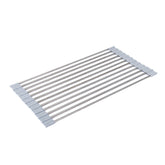 Folding Water Filters Kitchen Rack Sink Bowl Chopsticks Filters, Style:, Stainless Steel 42x22cm, Stainless Steel 37x22cm, Stainless Steel 33x22cm, Silicone Round 44.5x43cm