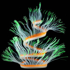 Aquarium Fish Tank Landscaping Decoration Silica Gel Simulation Software Coral Fluorescent Anemone, Size:, 100cm