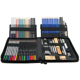 KALOLR YW-PC083 83 in 1 Portable Sketch Tool Water-Soluble Color Lead Metal Color Lead Combination Sketch Drawing Set, YW-PC083
