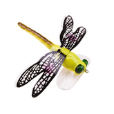 QT01 7cm / 6g Flying Fishing Bait Long Hook Bionic Dragonfly Bait, A (Yellow), B (Purple), C (Black), D (Orange), E (Red), F (Blue)