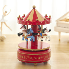 Sky City Carousel Clockwork Music Box Couples Birthday Gift, K0131 Star Blue, K0132 Star Pink, K0111 Star Red, K0121 Flowers Grass Red, K0112 Flowers Grass Rose, K0233 Dot Red, K0232 Dot Blue + Pink, K0231 Dot Blue, K0321 Red White